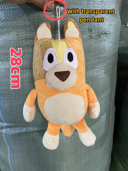 28cm 17cm Bluey Family Plush Toys Cute Simulation Pet Dog Patrol Bingo Sister Kawai Plush Children's Toy Doll Birthday Gift Toy - petguardiansupplies