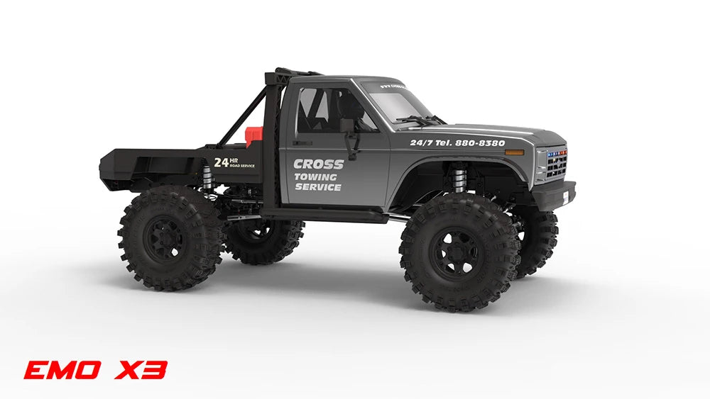 NEW CROSSRC EMO X3 Northeastern Tigers 1/8 RC Electric Remote Control Model Car Crawler Road Rescue Vehicle - petguardiansupplies