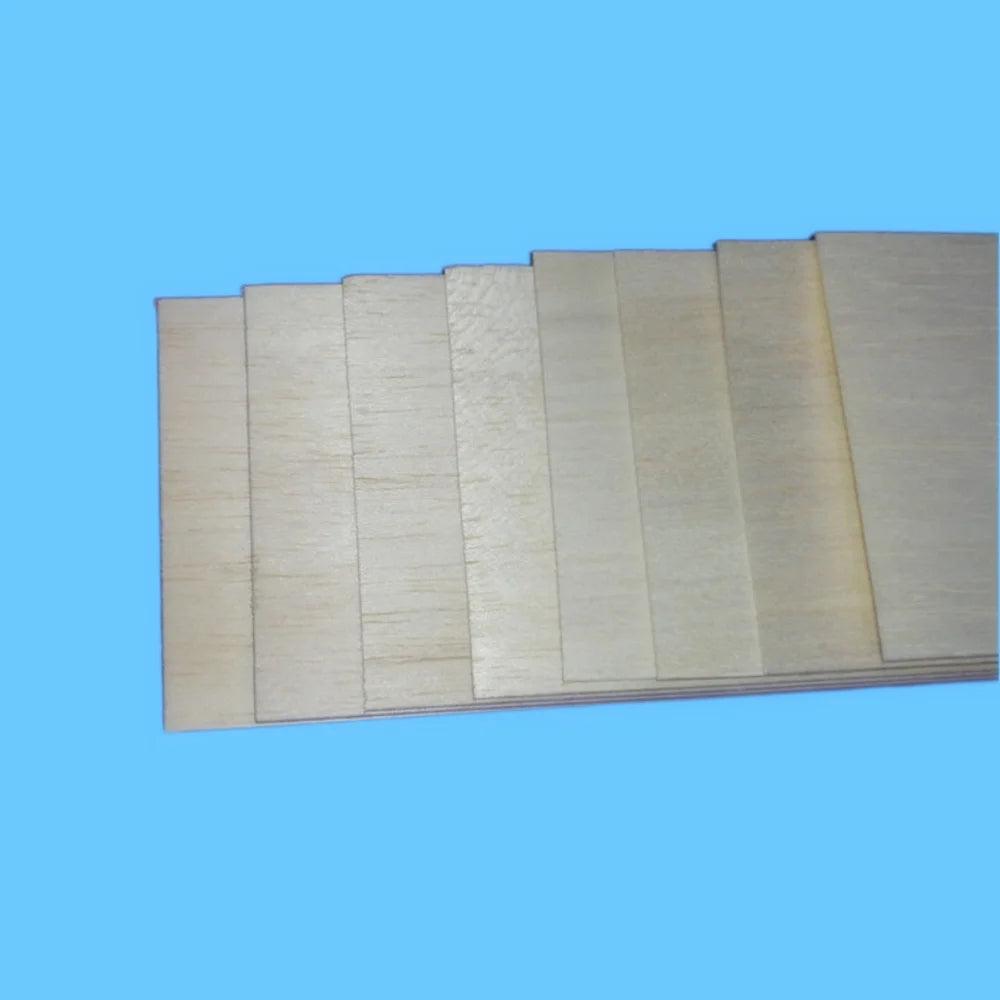 5 pcs 400x100x0.75/1/1.5/2/2.5/3/4/5/6/7/8/9/10mm EXCELLENT QUALITY Model Balsa wood sheets for RC plane boat model DIY - petguardiansupplies