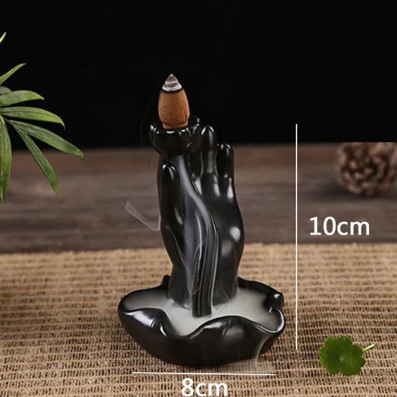 F 2023 hot Dragon Incense Burner Smoke Backflow Best Cone Censer incense Holder mini Office Desk Home Decor Teahouse Ornament - petguardiansupplies