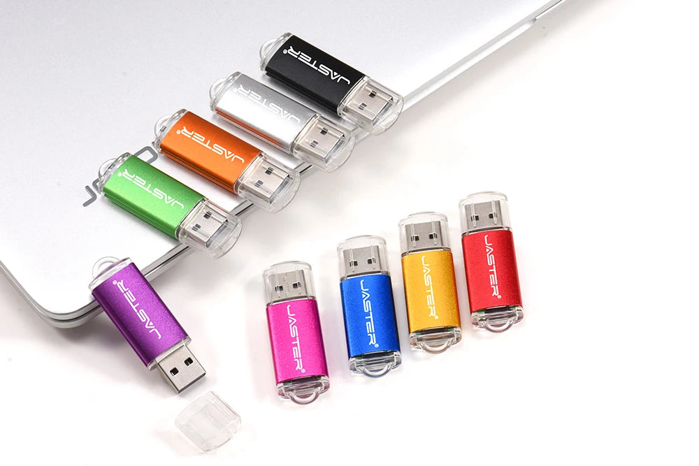 Mini Metal USB Flash Drive 64GB Black Red Memory Stick Creative Gift Pen Drive 32GB Green Blue USB Stick 16GB Colorful U Disk - petguardiansupplies