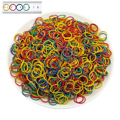 1000 pieces/lot Elastic Rubber Band For Small Dog High Elasticity Dog Hair Accessories Colorful Pet Hair Band Diameter 0.59 inch - petguardiansupplies