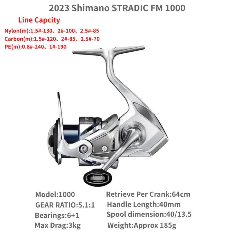 2023 Shimano STRADIC FM 1000S C2000S 2500S 2500SHG C3000 C3000HG C3000XG 3000MHG 4000MHG 4000XG C5000XG Spinning Fishing Reels - petguardiansupplies