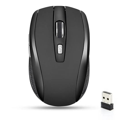 Wireless Mouse Silent Mouse 2.4G Portable Mobile Optical Office Mouse Adjustable DPI Levels for Notebook PC Laptop MacBook - petguardiansupplies