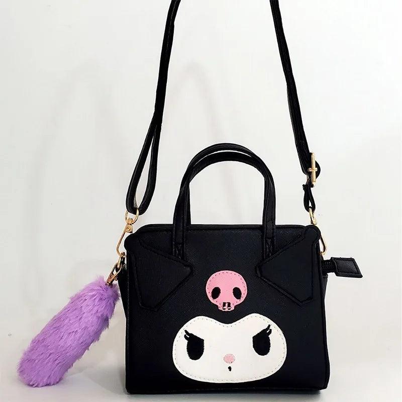 Sanrio PomPomPurin Shoulder Hello Kitty Bag PU Crossbody Bag Fashion Satchel Simple Handbag Tote Birthday Gift Outdoor Pouch - petguardiansupplies