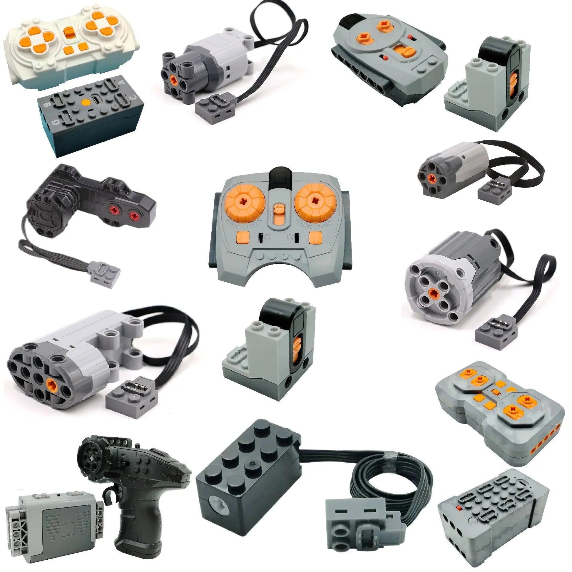 Technical Electronic Building Block MOC Refit Accessories Micro-motor RC Power Functions Parts Creative DIY Car Bricks Kids Toys - petguardiansupplies