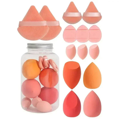 Cosmetic Puff Makeup Sponge 14Pcs Set Foundation Blender Beauty Egg Powder Puffs Women Makeup Tools - petguardiansupplies