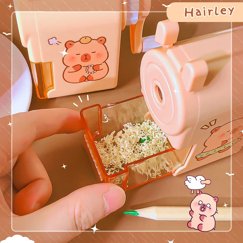 Aesthetic kawaii stationery creative Office supplies classroom School supplies capybara pencil sharpener For school - petguardiansupplies