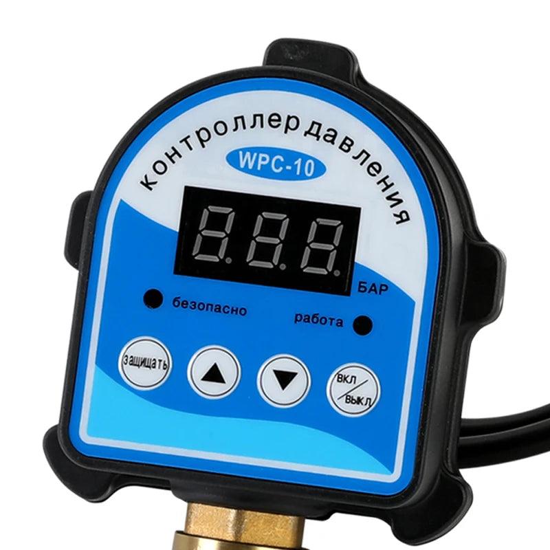 1pc 220V Automatic Eletronic Digital Display Pressure Controller Switch WPC-10 Oil Water Booster Pump Air Compressor Vacuum - petguardiansupplies