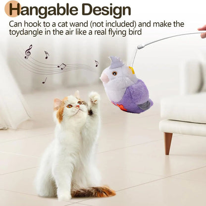 Chirping Toy, Interactive Cat Bird Toys Funny Squeak Kitten Toy - petguardiansupplies