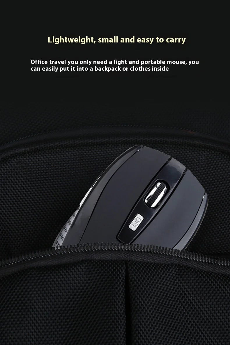 Wireless Mouse 2.4G Portable Mobile Optical Office Mouse Adjustable DPI Levels for Notebook PC Laptop MacBook - petguardiansupplies