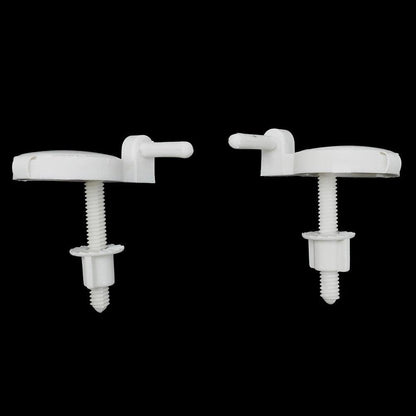 2Pcs Toilet Pew Hinges With Bolts And Screws Toilet Fixing Accessories ABS Plastic Toilet Seats Hinges Repair Tools High Quality - petguardiansupplies