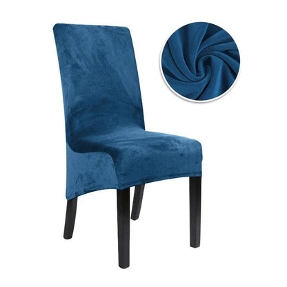 1/2/4/6 Pieces Real Velvet Fabric XL Size Chair Cover Big Size Long Back Europe Style Seat Chair Covers For Restaurant Hotel - petguardiansupplies