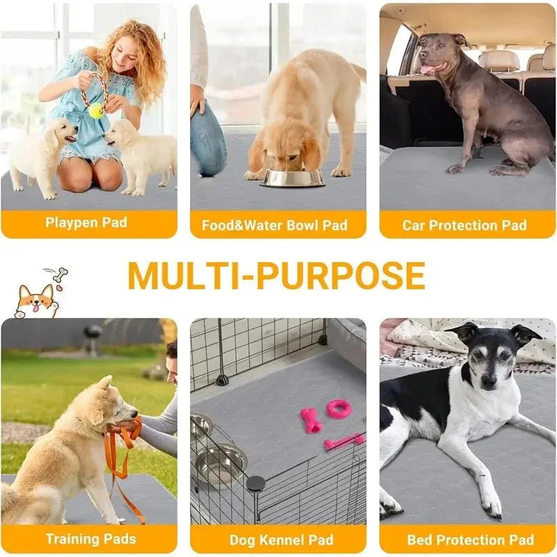 Dog Pee Pad Reusable Washable Dog Urine Mat Car Seat Floor Sofa Waterproof Absorbent Puppy Cat Training Diaper Mat Pet Supplies - petguardiansupplies