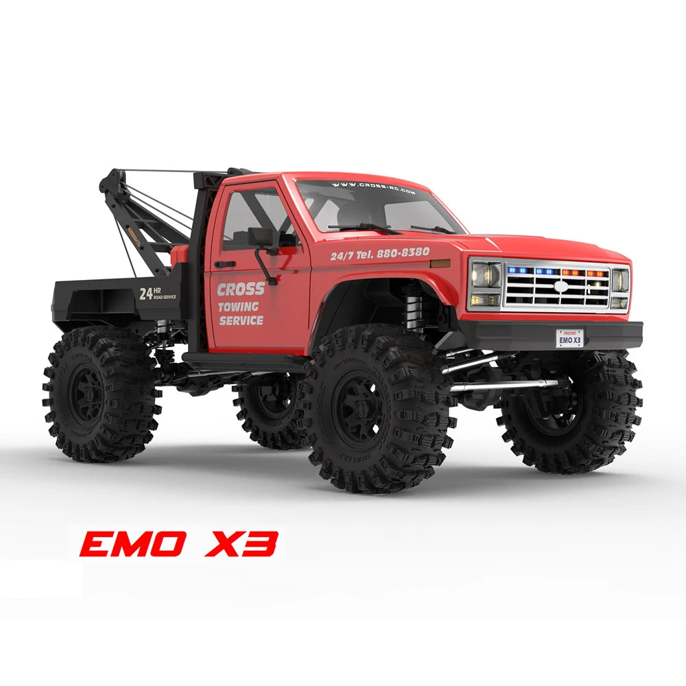 NEW CROSSRC EMO X3 Northeastern Tigers 1/8 RC Electric Remote Control Model Car Crawler Road Rescue Vehicle - petguardiansupplies