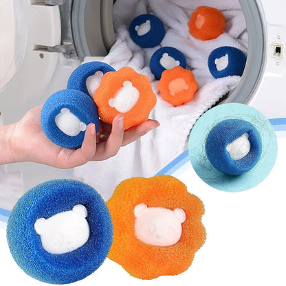 Washing Machine Sponge Washing Ball, Pet Hair Cleaning Anti-entanglement Washing Ball, Reusable - petguardiansupplies