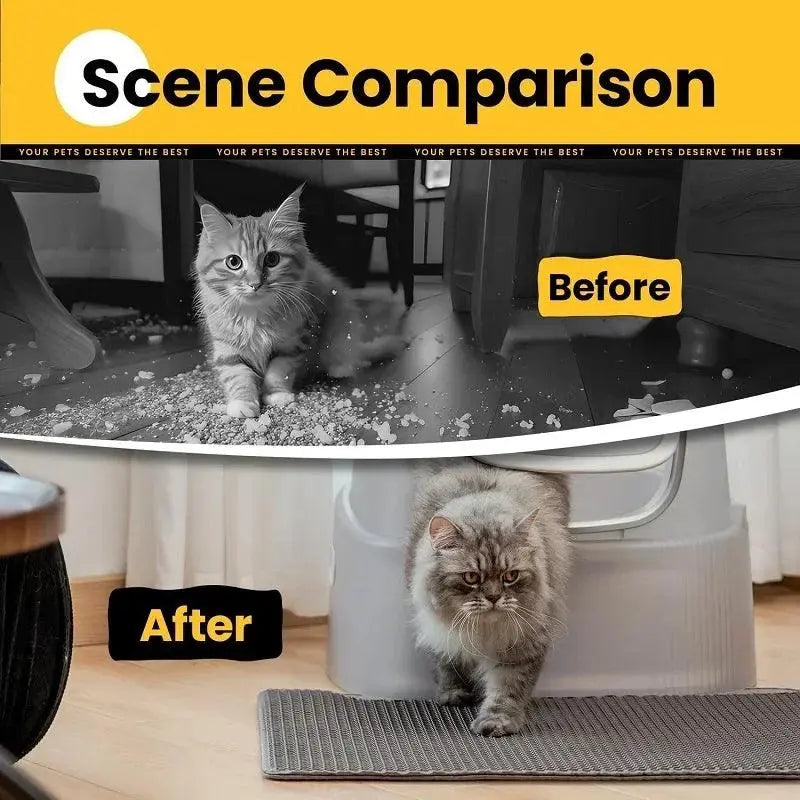 Cat Litter Mat Pet Toilet Waterproof Double Layer Pet Litter Box Mat Nonslip Sand Cat Washable Mat Clean Pad Pet Clean Supplies - petguardiansupplies