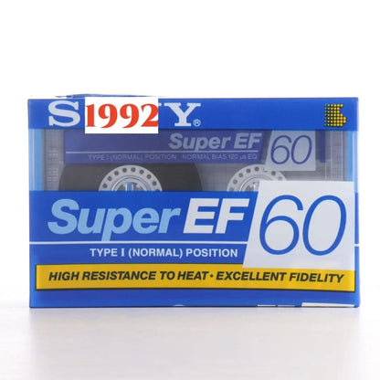 80- 90s Year Retro Sealed Normal Position Blank Cassette Tape EF60 Series - petguardiansupplies