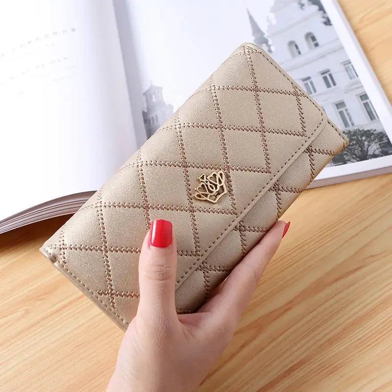 New Large Capacity Women's Wallet Fashionable Long Leather Clutch Bag Mobile Phone Bag Student Coin Purse Handheld Card Holder - petguardiansupplies