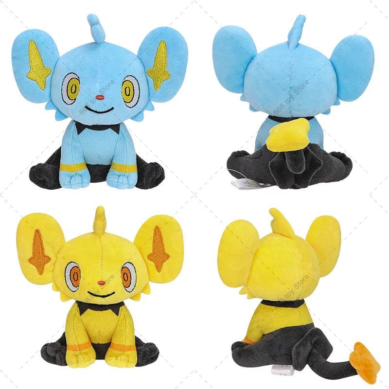 2 Styles Pokemon Plush Shinx Shiny Shinx Blue Yellow Animal Stuffed Toy Cartoon Peluche Dolls Christmas Gift Soft Stuffed Dolls - petguardiansupplies