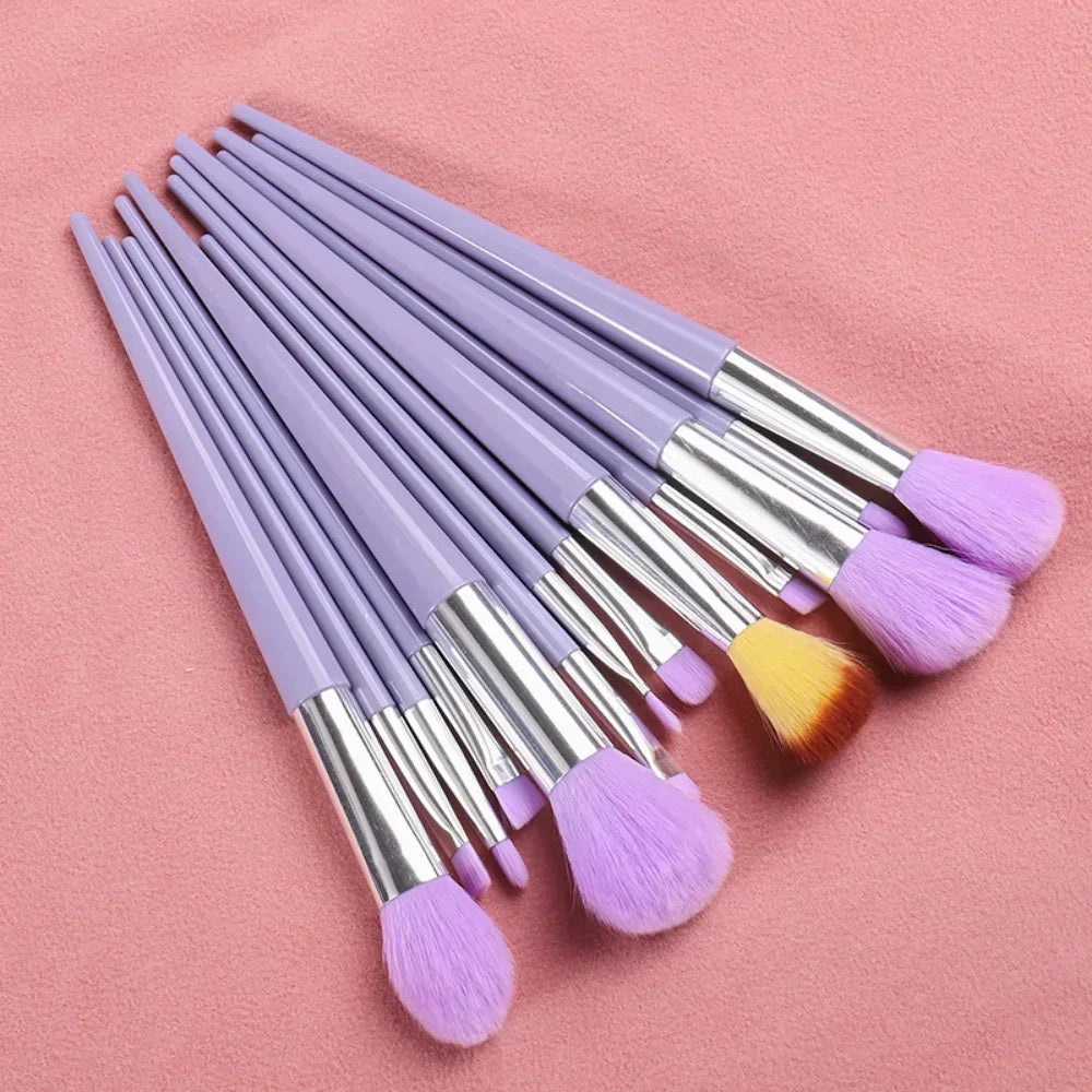 Cosmetic Makeup Brushes Set 13 PCS for Women Soft Beauty Tools for Eye Shadow Foundation Blush with Bag - petguardiansupplies