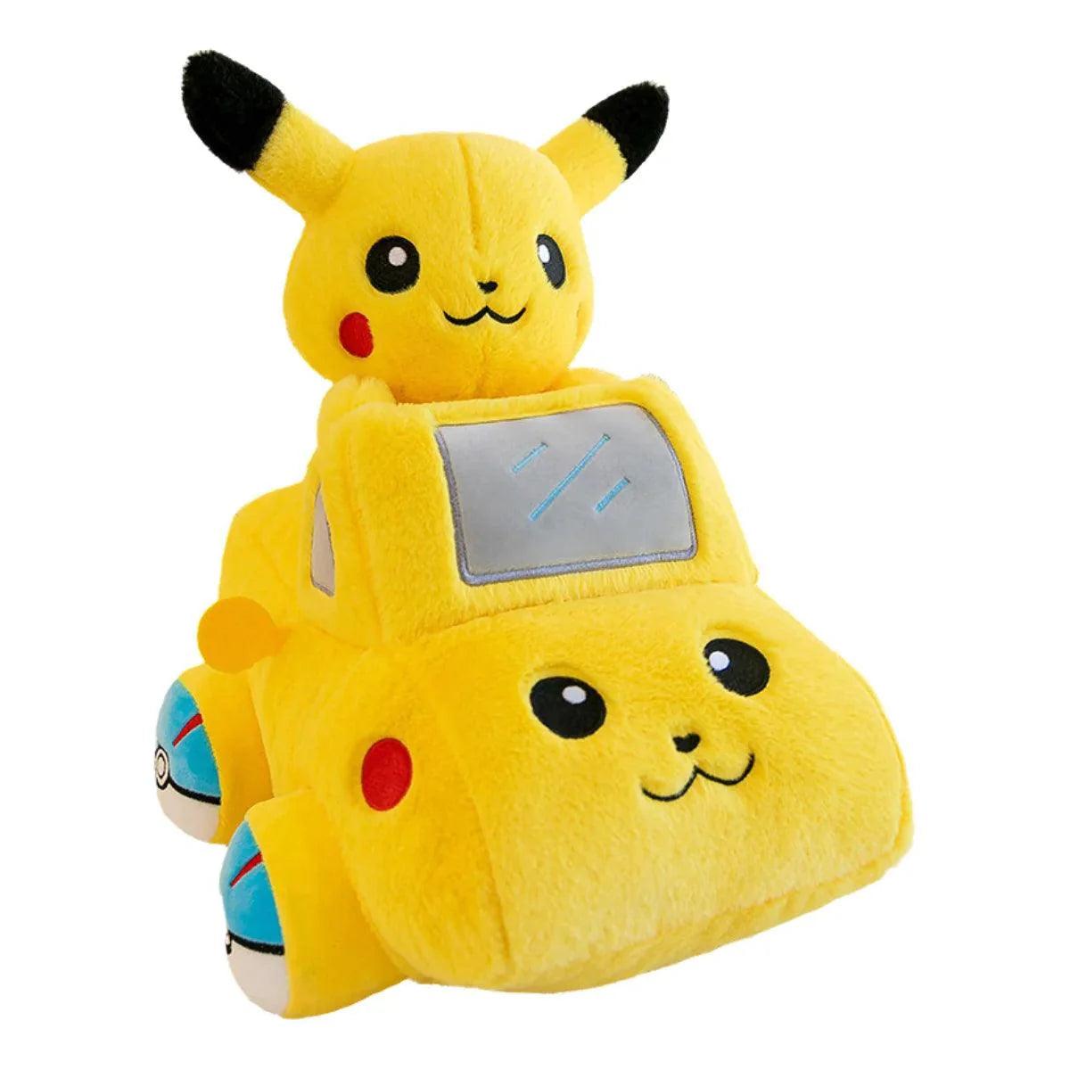 New Pokemon Pikachu Car Model Plush Toys Cartoon Sofa Kawaii Anime Plush Cushion Stuffed Home Decoration Kids Birthday Gifts - petguardiansupplies