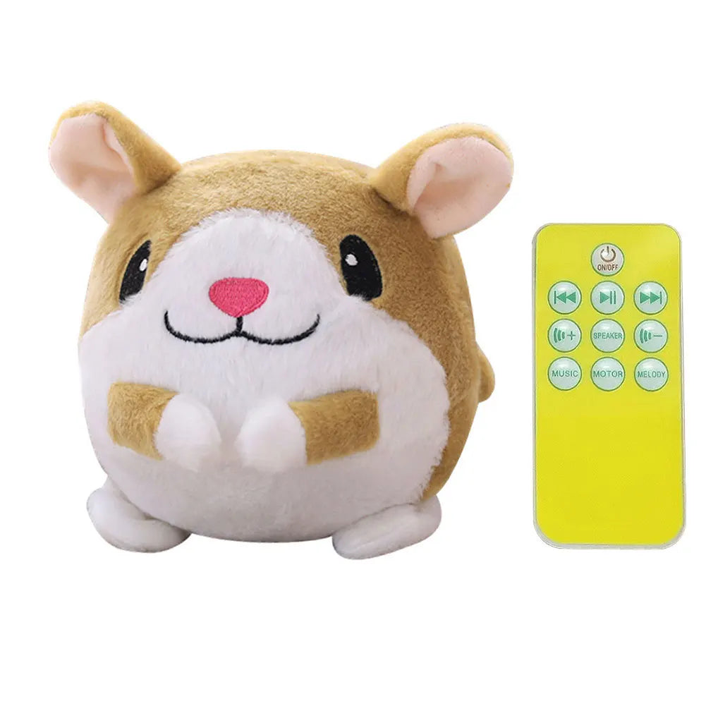 USB Electronic Pet Dog Toy Music Vibration Bouncing Jump Ball Toys Singing Talking Interactive Plush Doll Gift for Dogs and Cats - petguardiansupplies