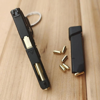 2023 New 1:3 Scale Glock 34 TTI Taran Tactical Alloy Mini Pistol Keychain Toy Shell Ejection Free Assembly Mini Gun Fidget Toy - petguardiansupplies