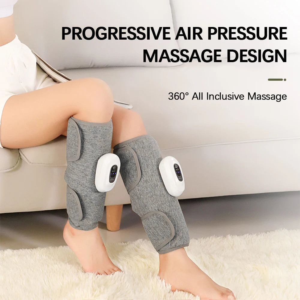 Electric Leg Massager Wireless Rechargeable Air Compression Leg Calf Massage For Relief Relax Leg Muscles Health Care - petguardiansupplies