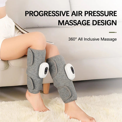 Electric Leg Massager Wireless Rechargeable Air Compression Leg Calf Massage For Relief Relax Leg Muscles Health Care - petguardiansupplies