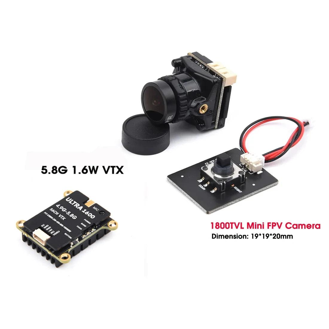 VTX2W5 5.8GHZ 1.6W / 2.5W 64CH FPV VTX Transmitter & 1500TVL / 1800TVL / 2000TVL Camera Receiver UVC for FPV RC Camera Drone - petguardiansupplies