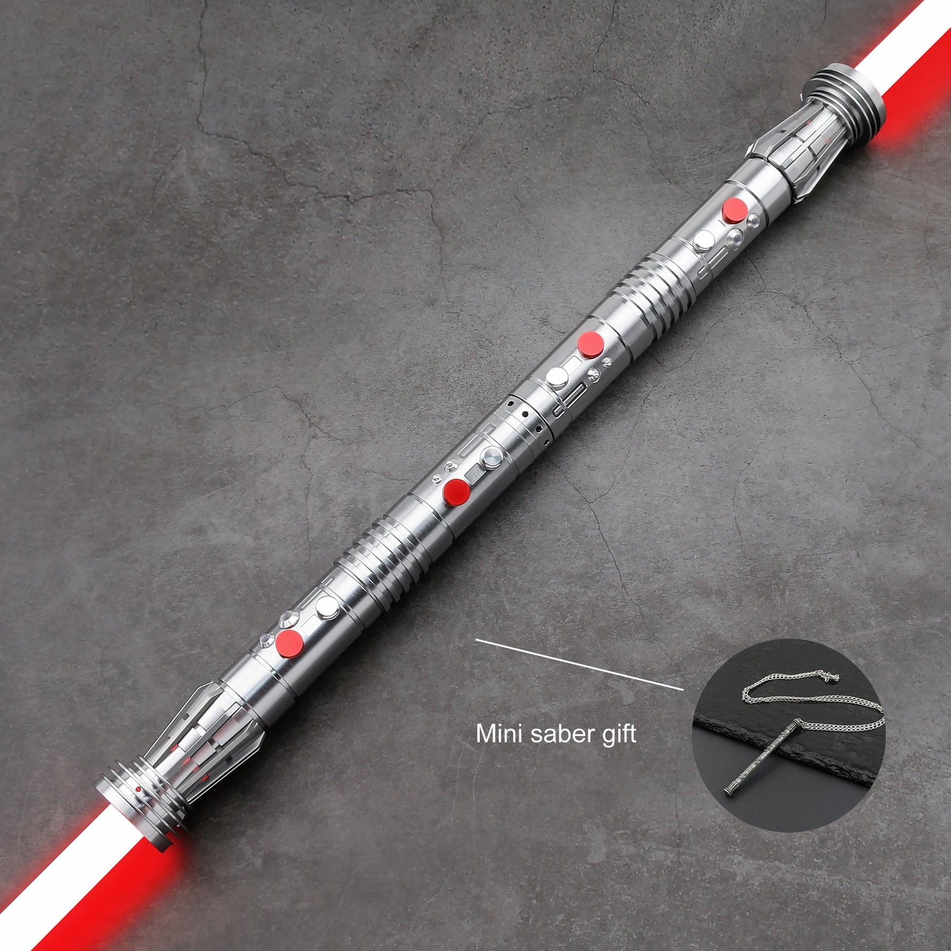 TXQ Darth Maul SNV4 2pcs Handle+Blade JEDI 27sound Double Lightsaber Toys Metal Hilt Light Smooth Swing Sword Laser Proffie - petguardiansupplies