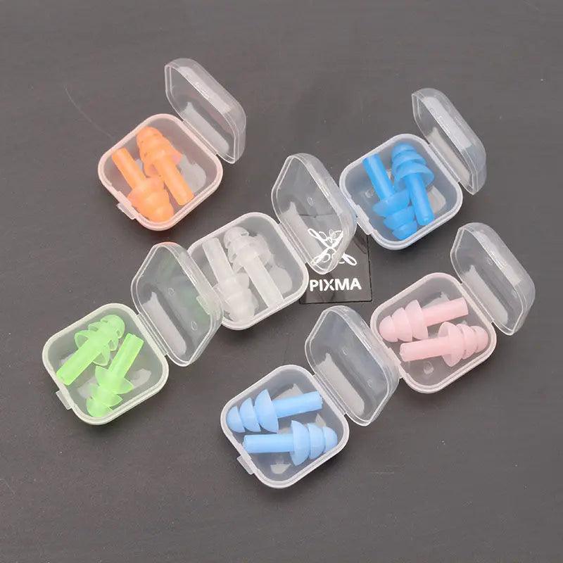 Optional Color Soundproof Dormitory Anti-noise Earplugs Silicone Swimming Anti-snoring Wholesale Boxed Waterproof Sleep Speci... - petguardiansupplies