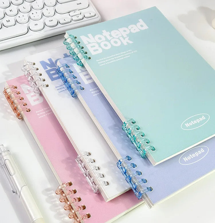 Loose Spiral Notebook Detachable A5 Coil Notebook Ins Good-looking Simple Student Notepad Wholesale cute note books for girls - petguardiansupplies