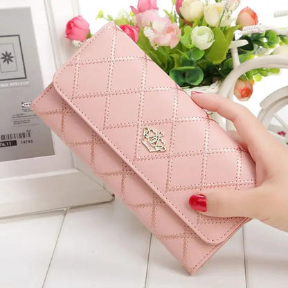 New Large Capacity Women's Wallet Fashionable Long Leather Clutch Bag Mobile Phone Bag Student Coin Purse Handheld Card Holder - petguardiansupplies