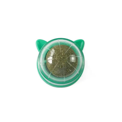 1Pcs Natural Catnip Cat Wall Stick-on Ball Toy Treats Healthy Removes Hair Balls to Promote Digestion Grass Snack Pet Supplies - petguardiansupplies