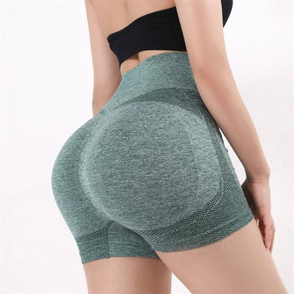 Women Yoga Shorts High Waist Workout Shorts Fitness Yoga Gym Running Short Pants Sportswear - petguardiansupplies