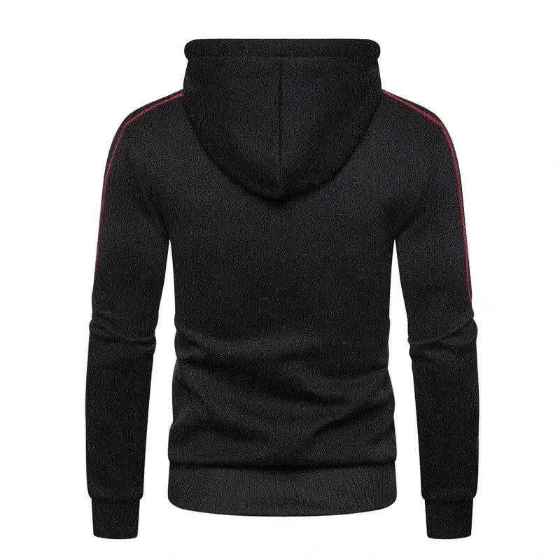 Men's Hoodie Black White Army Green Red Hooded Color Block Fleece Cool Casual Winter Clothing Apparel Hoodies Sweatshirts - petguardiansupplies