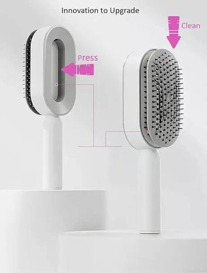 Self Cleaning Hair Brush, 3D Air Cushion Hair Brushes for Women, Airbag Massage Combs for Women, Hair Brush for Thick Hair - petguardiansupplies