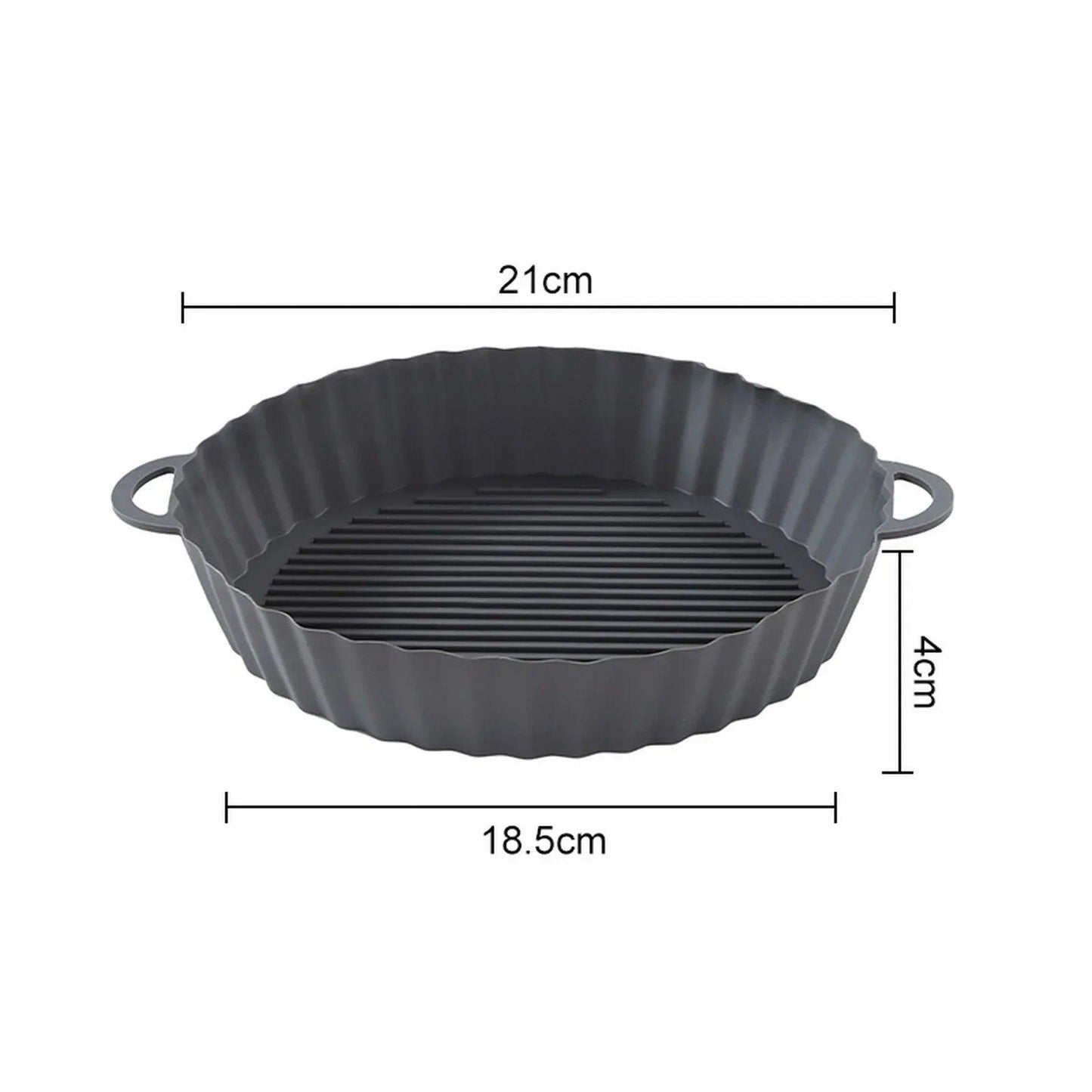 Air Fryer Tray Silicone Mold For Tefal Ey901840 Air Fryer Liner Basket Reusable Oven Baking Tray Non-Stick Pizza Grill Pan - petguardiansupplies