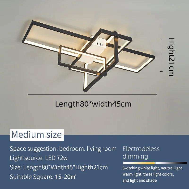 NEO Gleam Modern Led Ceiling Lihgts For Living Room Study room Bedroom Smart Home Alexa Ceiling Lamp fixtures Gold/Black Finish - petguardiansupplies