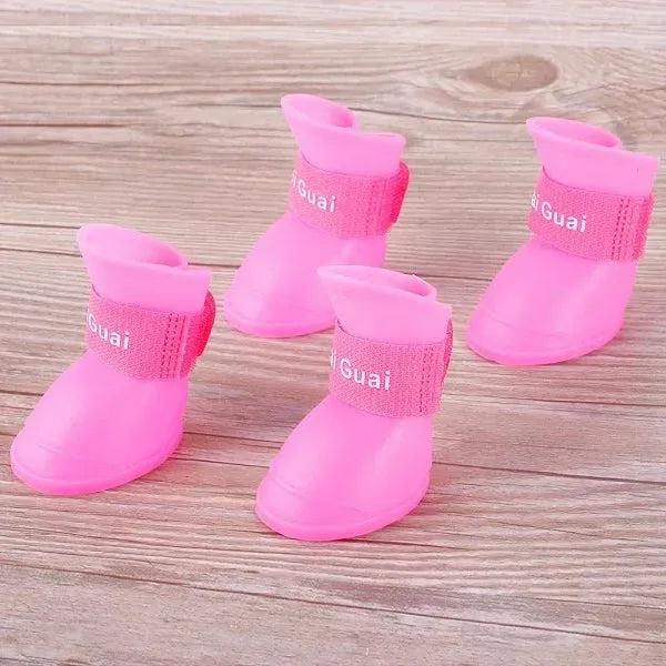 Hot Sale Summer Pet Dog Shoes Waterproof Pet Rain Shoes for Dog Puppy Rubber Boots Durable Shoes - petguardiansupplies