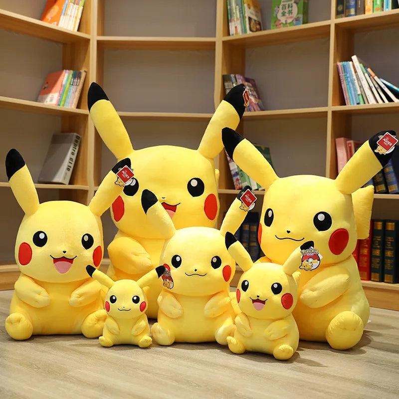 Pokemon Kawaii Pikachu Cute Stuffed Toys Cartoon Plush Dolls Anime Throw Pillow Birthday Christmas Gift For Kids Friends Boys - petguardiansupplies