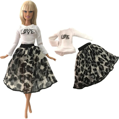 NK 1 Pcs Fashion Doll Dress For 11.5 Inch Doll Clothes 1/6 Dolls Accessories Outfit Casual Shirt Party DIY Dollhouse Toys JJ - petguardiansupplies