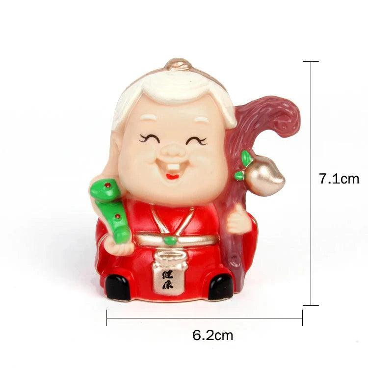 Longevity Grandma Grandpa Cake Topper for Old People Birthday Party Decoration Chinese Blessing Baking Supplies Dessert Gifts - petguardiansupplies