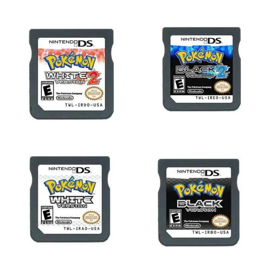 Anime Cartoon Pokemon Nds Game Card Black 2/white 2 Platinum Silver Soul Series Collection No Box English Game Gift for Boys - petguardiansupplies