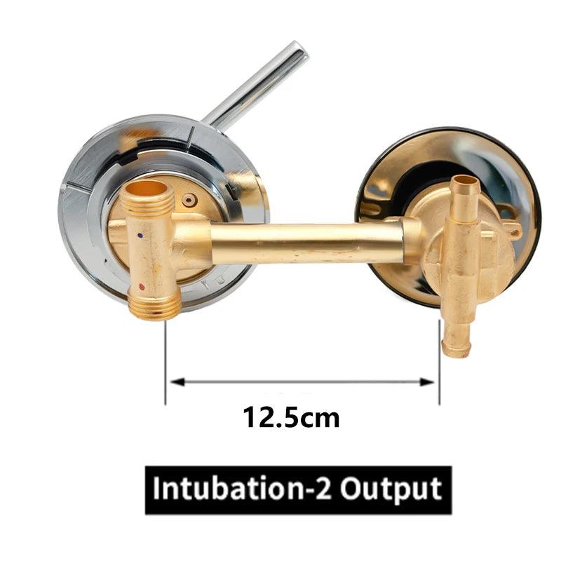 2/3/4/5 Ways Water Outlet Screw Thread Center Distance 10cm 12.5cm Mixing Valve Brass Bathroom Shower Mixer Faucet Tap Cabin - petguardiansupplies