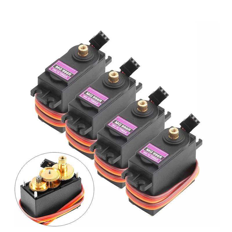 4PCS 13KG 15KG Servos Digital MG995 MG996R Servo All Metal Gear for JR Car RC Model Helicopter Boat mg90s Servosg90 - petguardiansupplies