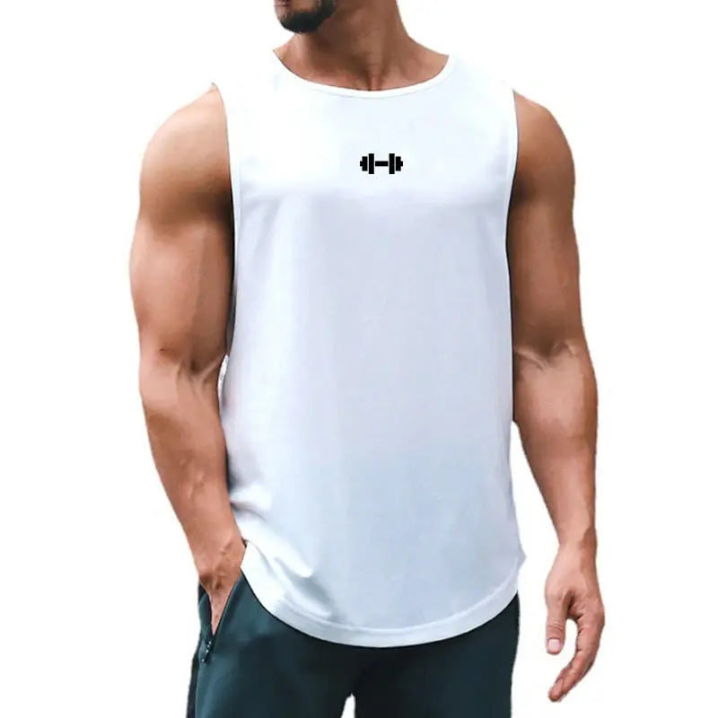 Summer Men's Gym Tank Top Fitness Training Clothing Quick-drying Loose Bodybuilding Sleeveless Shirt Men Fashion Basketball Vest - petguardiansupplies