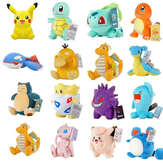 Pokemon Plush Stuffed Toy Pikachu Charizard Gengar Genuine Plush Doll Soft Kawaii Cartoon Toys for Kids Birthday Gifts - petguardiansupplies